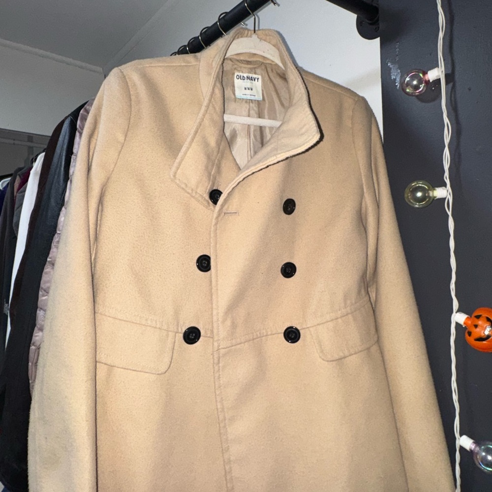 Old Navy Womens Fashionable Beige Peacoat